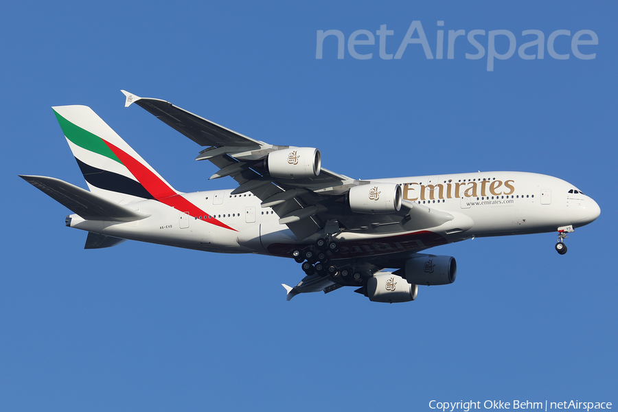 Emirates Airbus A380-842 (A6-EVD) | Photo 341854