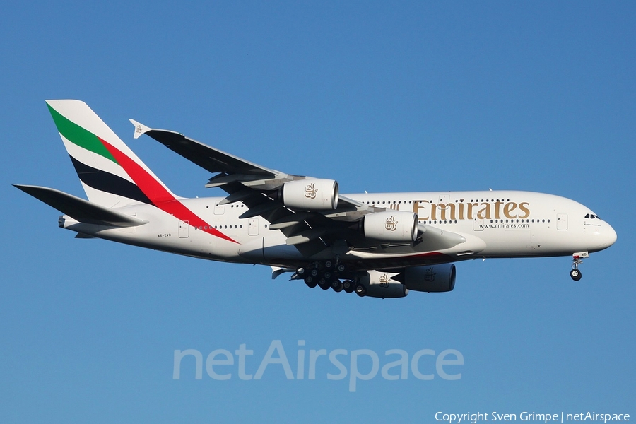 Emirates Airbus A380-842 (A6-EVD) | Photo 341952