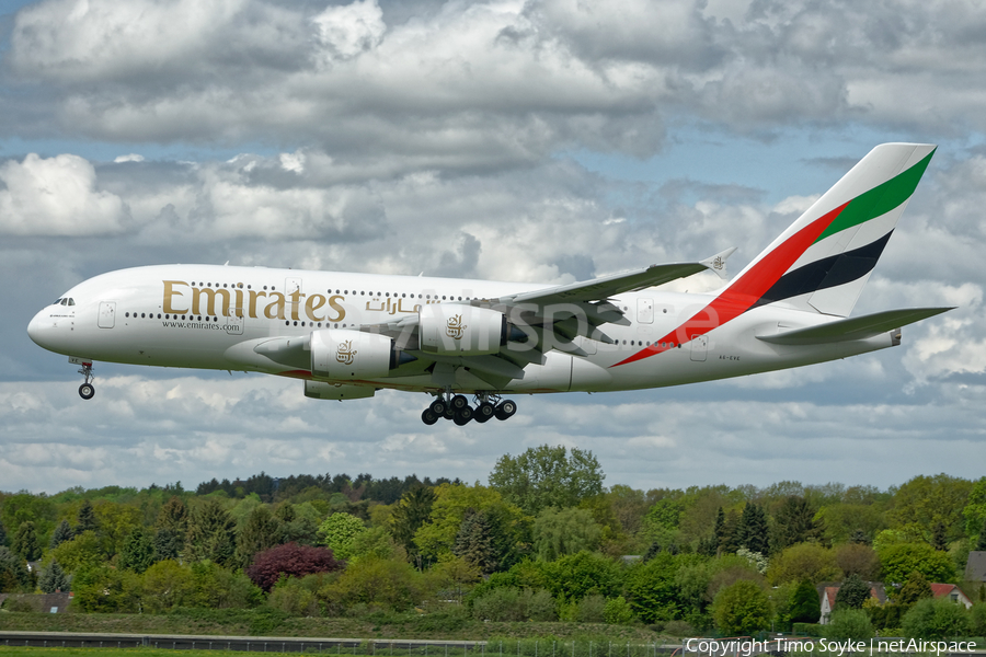 Emirates Airbus A380-842 (A6-EVE) | Photo 317368