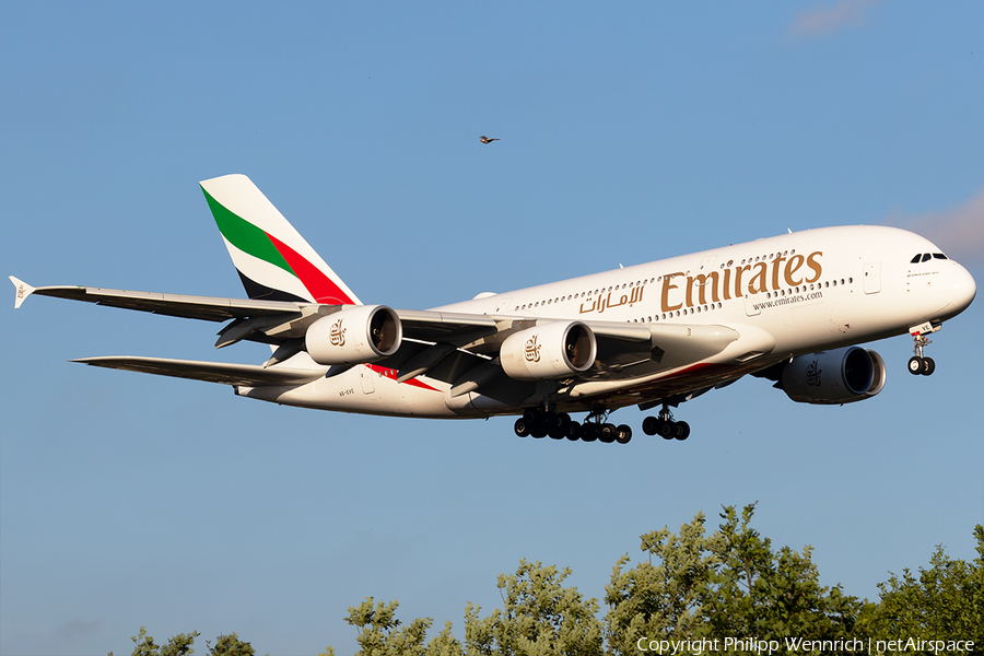 Emirates Airbus A380-842 (A6-EVE) | Photo 340334