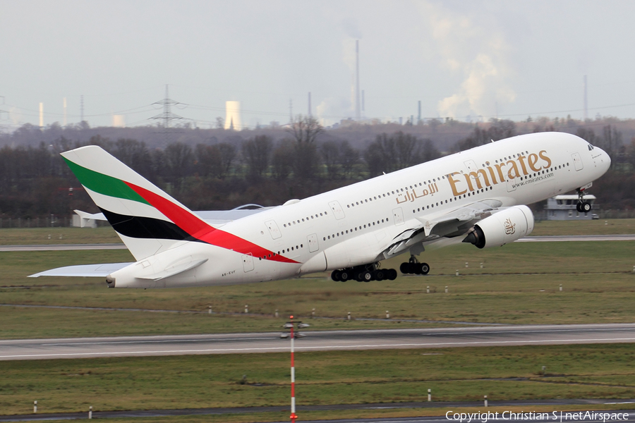 Emirates Airbus A380-842 (A6-EVF) | Photo 368643