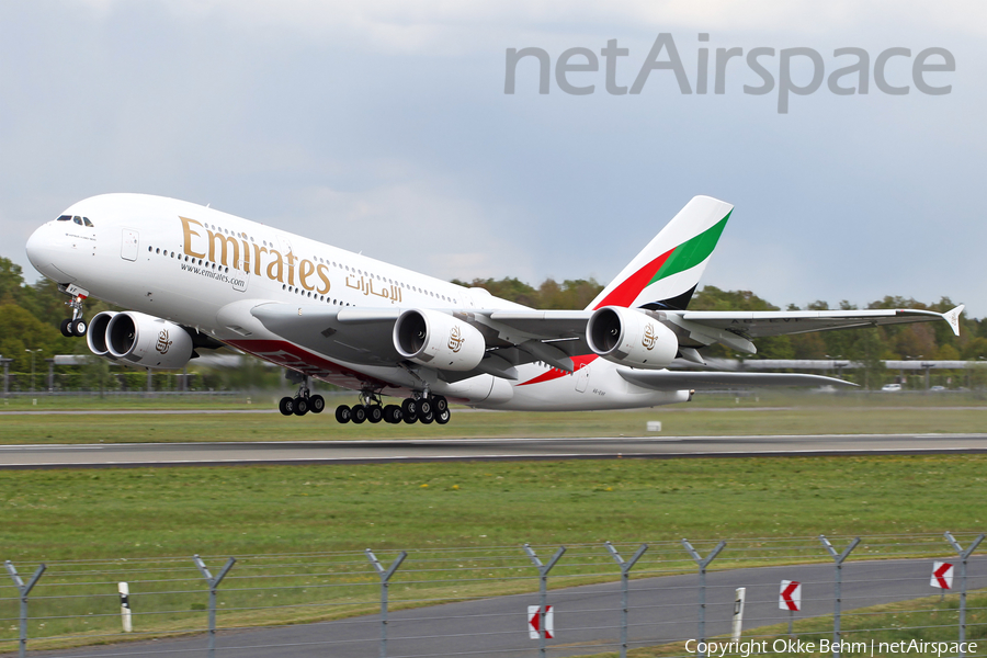 Emirates Airbus A380-842 (A6-EVF) | Photo 318667