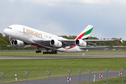 Emirates Airbus A380-842 (A6-EVF) at  Hamburg - Fuhlsbuettel (Helmut Schmidt), Germany