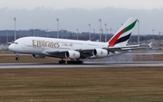 Emirates Airbus A380-842 (A6-EVF) at  Munich, Germany