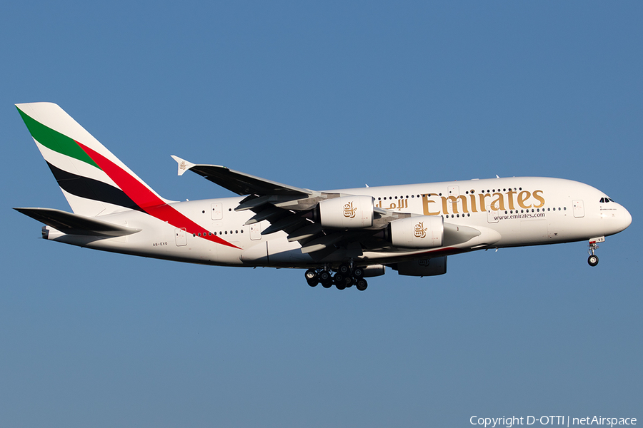 Emirates Airbus A380-842 (A6-EVG) | Photo 333205