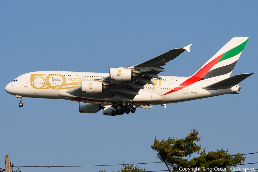 Emirates Airbus A380-842 (A6-EVG) | Photo 527129