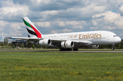 Emirates Airbus A380-842 (A6-EVH) at  Hamburg - Fuhlsbuettel (Helmut Schmidt), Germany