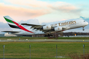 Emirates Airbus A380-842 (A6-EVI) at  Hamburg - Fuhlsbuettel (Helmut Schmidt), Germany