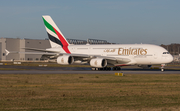 Emirates Airbus A380-842 (A6-EVK) at  Hamburg - Finkenwerder, Germany