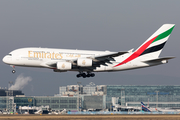 Emirates Airbus A380-842 (A6-EVO) at  Frankfurt am Main, Germany