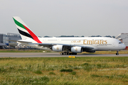 Emirates Airbus A380-842 (A6-EVO) at  Hamburg - Finkenwerder, Germany