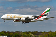 Emirates Airbus A380-842 (A6-EVQ) at  Hamburg - Fuhlsbuettel (Helmut Schmidt), Germany