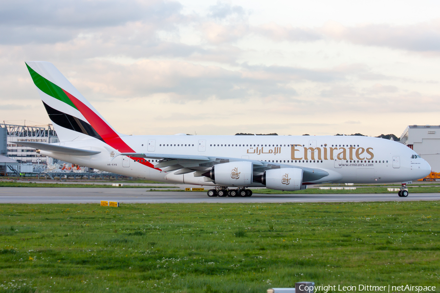 Emirates Airbus A380-842 (A6-EVQ) | Photo 479417