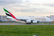 Emirates Airbus A380-842 (A6-EVQ) at  Hamburg - Finkenwerder, Germany