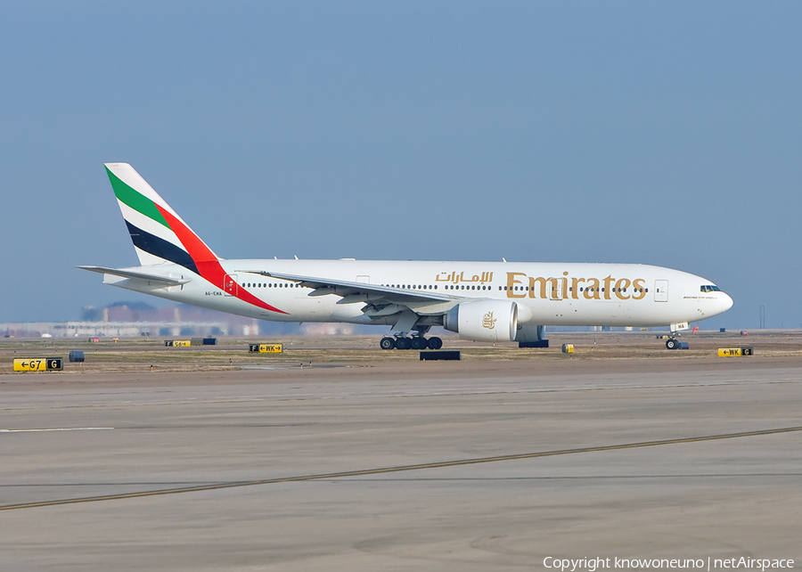 Emirates Boeing 777-21H(LR) (A6-EWA) | Photo 2597