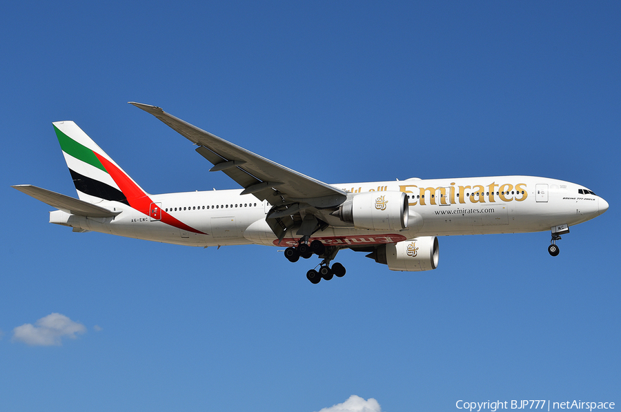 Emirates Boeing 777-21H(LR) (A6-EWC) | Photo 468578