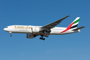 Emirates Boeing 777-21H(LR) (A6-EWE) at  Barcelona - El Prat, Spain