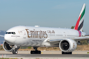 Emirates Boeing 777-21H(LR) (A6-EWE) at  Barcelona - El Prat, Spain