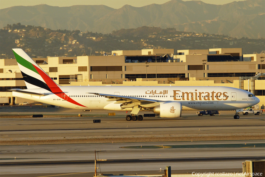 Emirates Boeing 777-21H(LR) (A6-EWF) | Photo 13064