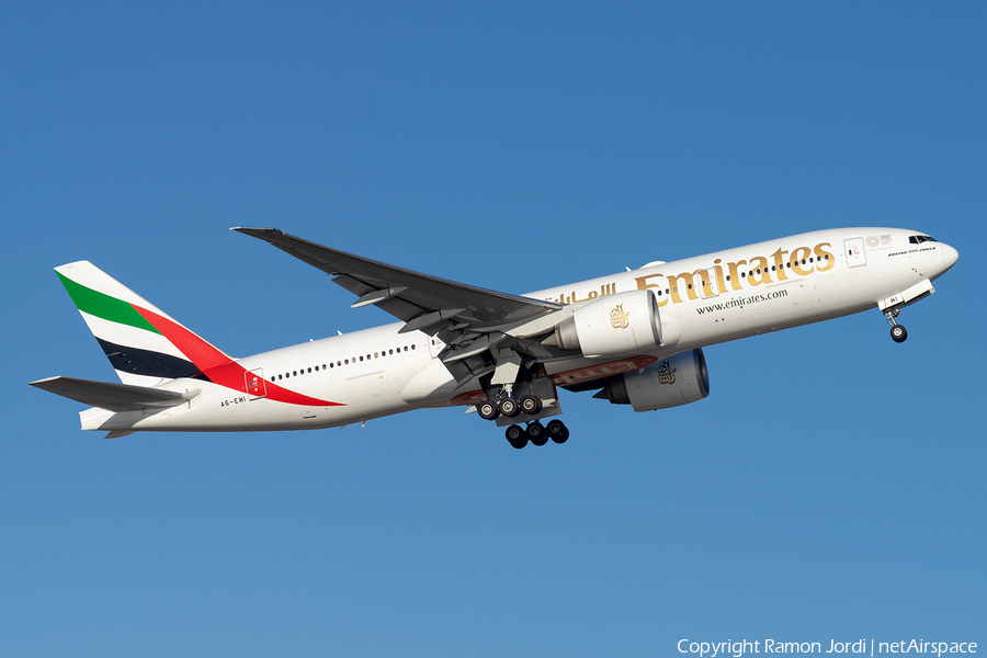 Emirates Boeing 777-21H(LR) (A6-EWI) | Photo 365505