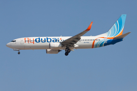 Flydubai Boeing 737-8KN (A6-FEG) at  Dubai - International, United Arab Emirates