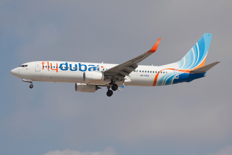 Flydubai Boeing 737-8KN (A6-FEG) at  Dubai - International, United Arab Emirates