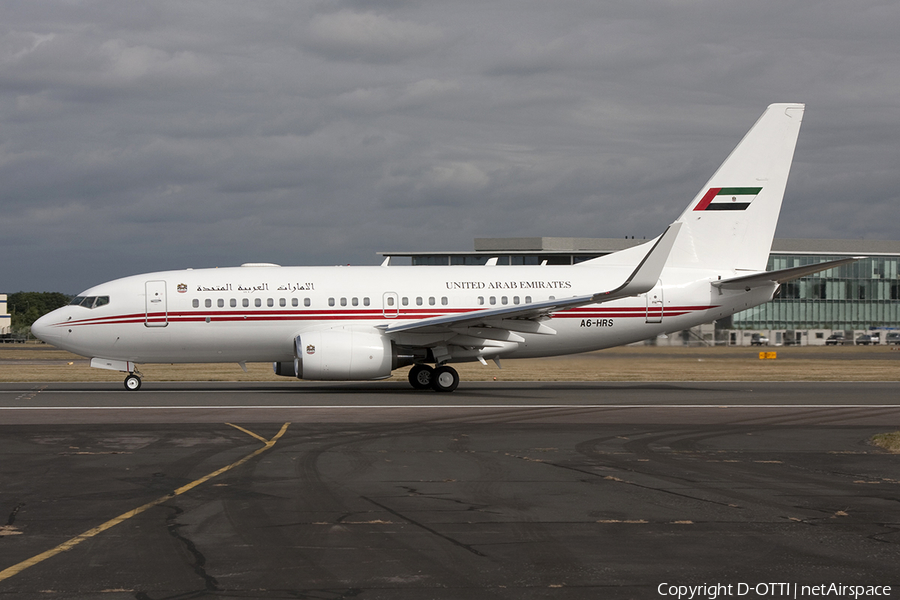 United Arab Emirates Government (Dubai) Boeing 737-7E0(BBJ) (A6-HRS) | Photo 302161
