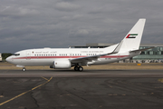 United Arab Emirates Government (Dubai) Boeing 737-7E0(BBJ) (A6-HRS) at  Farnborough, United Kingdom