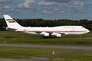 United Arab Emirates Government (Dubai) Boeing 747-422 (A6-MMM) at  Hamburg - Fuhlsbuettel (Helmut Schmidt), Germany