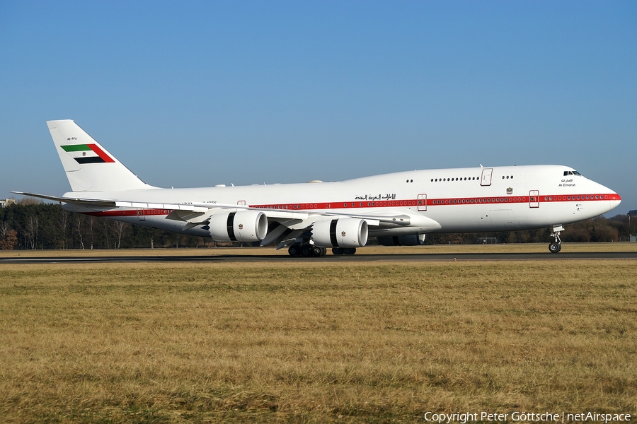 United Arab Emirates Government (Abu Dhabi) Boeing 747-8Z5(BBJ) (A6-PFA) | Photo 142238