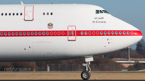 United Arab Emirates Government (Abu Dhabi) Boeing 747-8Z5(BBJ) (A6-PFA) at  Hamburg - Fuhlsbuettel (Helmut Schmidt), Germany