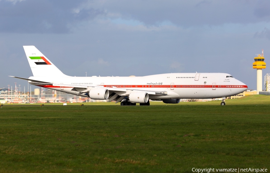 United Arab Emirates Government (Abu Dhabi) Boeing 747-8Z5(BBJ) (A6-PFA) | Photo 154143