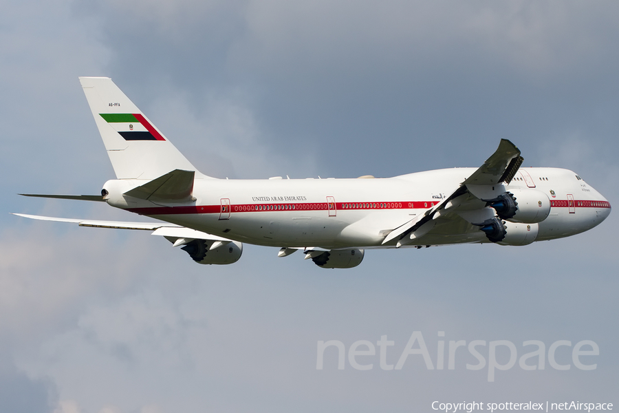United Arab Emirates Government (Abu Dhabi) Boeing 747-8Z5(BBJ) (A6-PFA) | Photo 189024