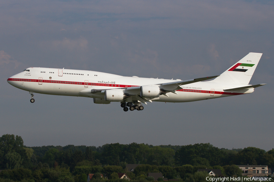 United Arab Emirates Government (Abu Dhabi) Boeing 747-8Z5(BBJ) (A6-PFA) | Photo 82488