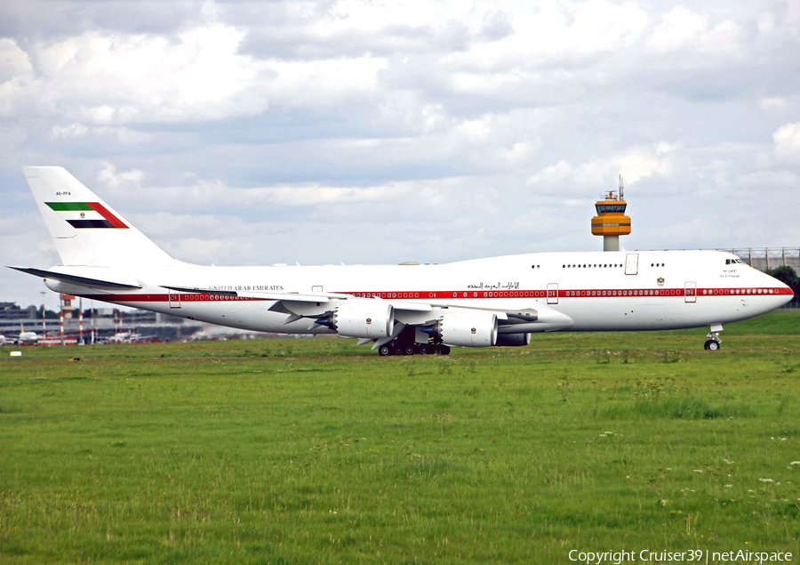 United Arab Emirates Government (Abu Dhabi) Boeing 747-8Z5(BBJ) (A6-PFA) | Photo 234003