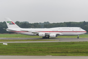 United Arab Emirates Government (Abu Dhabi) Boeing 747-8Z5(BBJ) (A6-PFA) at  Hamburg - Fuhlsbuettel (Helmut Schmidt), Germany