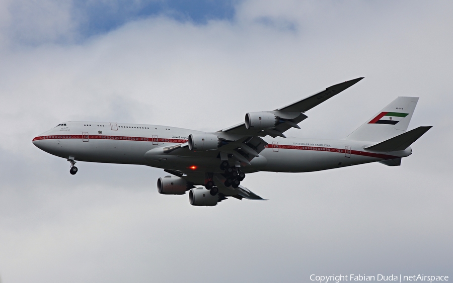 United Arab Emirates Government (Abu Dhabi) Boeing 747-8Z5(BBJ) (A6-PFA) | Photo 273547