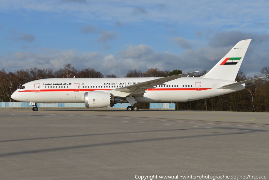 United Arab Emirates Government (Abu Dhabi) Boeing 787-8 Dreamliner (A6-PFC) | Photo 356843