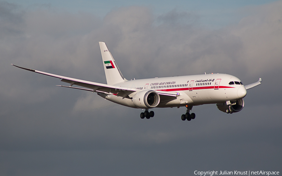 United Arab Emirates Government (Abu Dhabi) Boeing 787-8 Dreamliner (A6-PFC) | Photo 93726