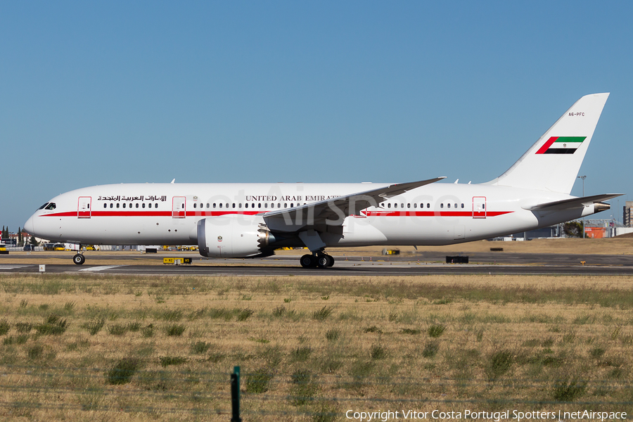 United Arab Emirates Government (Abu Dhabi) Boeing 787-8 Dreamliner (A6-PFC) | Photo 97432