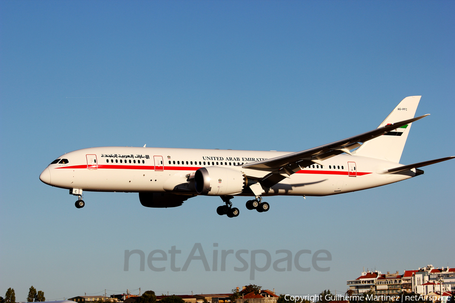 United Arab Emirates Government (Abu Dhabi) Boeing 787-8 Dreamliner (A6-PFC) | Photo 97602