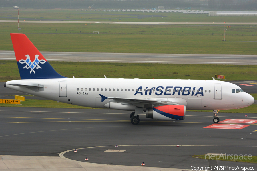 Air Serbia Airbus A319-132 (A6-SAA) | Photo 35479