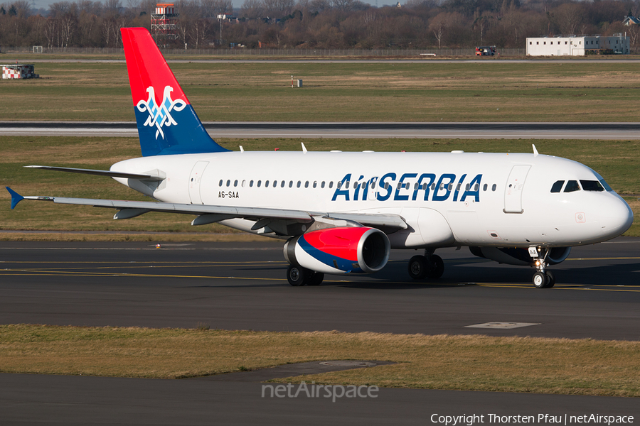 Air Serbia Airbus A319-132 (A6-SAA) | Photo 65142