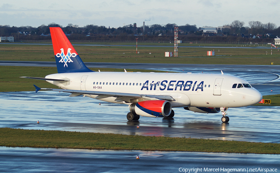Air Serbia Airbus A319-132 (A6-SAA) | Photo 103406