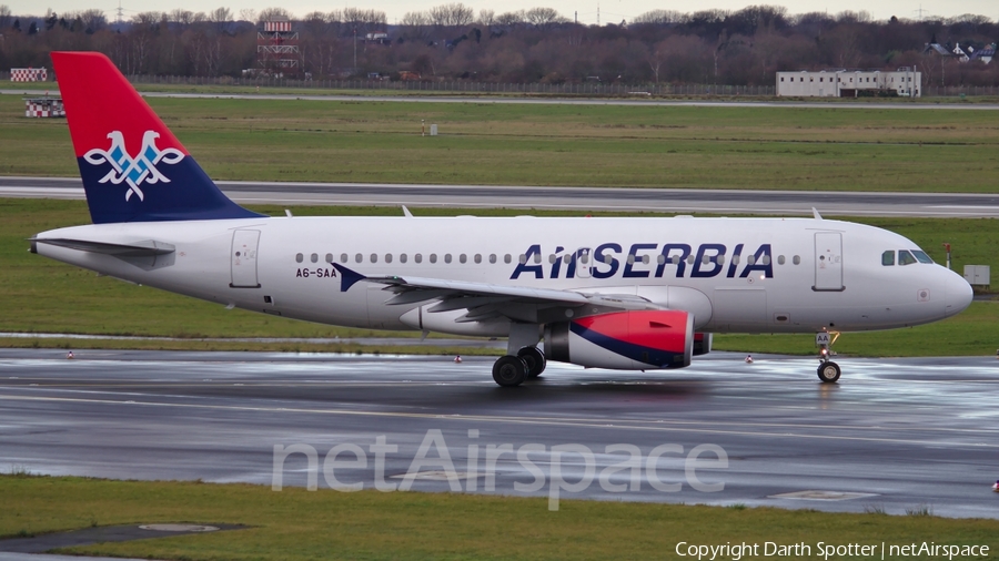 Air Serbia Airbus A319-132 (A6-SAA) | Photo 213395