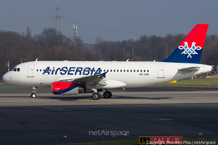 Air Serbia Airbus A319-132 (A6-SAB) | Photo 66851