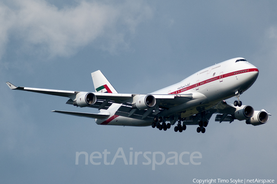 United Arab Emirates Government (Abu Dhabi) Boeing 747-48E (A6-UAE) | Photo 33895