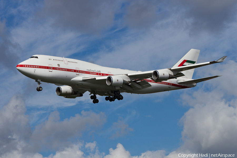 United Arab Emirates Government (Abu Dhabi) Boeing 747-48E (A6-UAE) | Photo 86025
