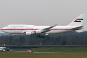 United Arab Emirates Government (Abu Dhabi) Boeing 747-48E (A6-UAE) at  Hamburg - Fuhlsbuettel (Helmut Schmidt), Germany