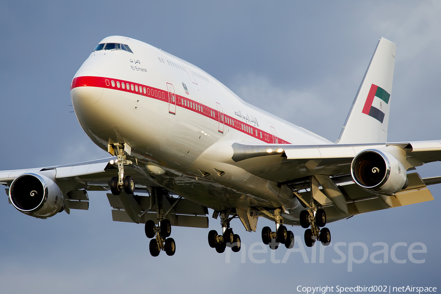 United Arab Emirates Government (Abu Dhabi) Boeing 747-48E (A6-UAE) | Photo 24337